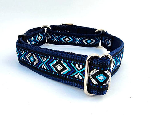 1" Blue Southwest Martingale Collar image 1