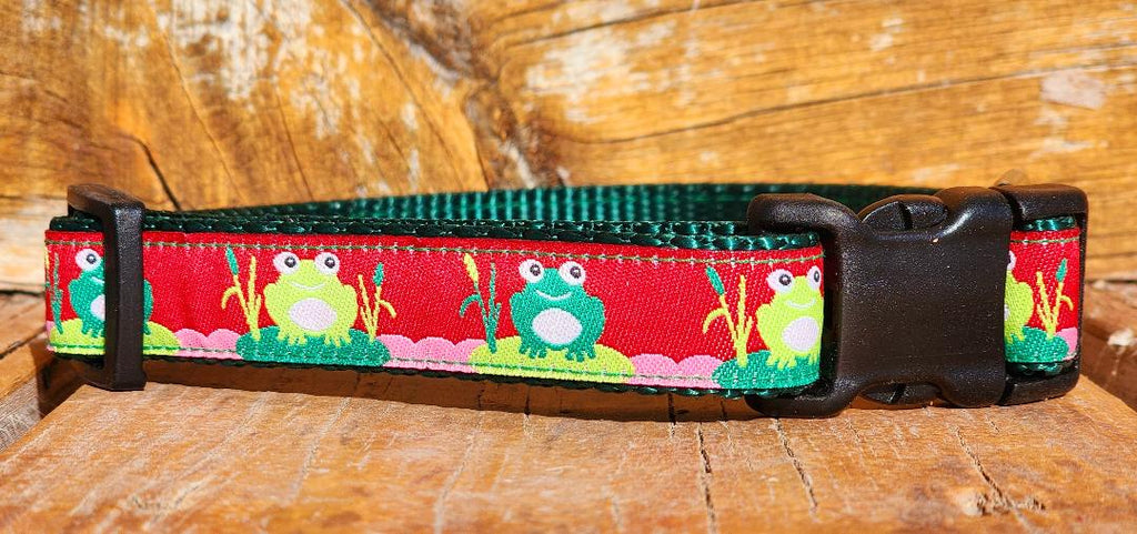 3/4" Frog Spring Dog Collar, Leash, Martingale, or Harness image 1