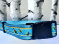 1.5" Blue Bumblebee Dog Collar image 0