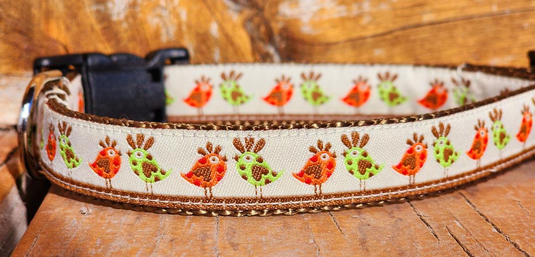 3/4" Bird Spring Dog Collar, Leash, Martingale, or Harness image 1