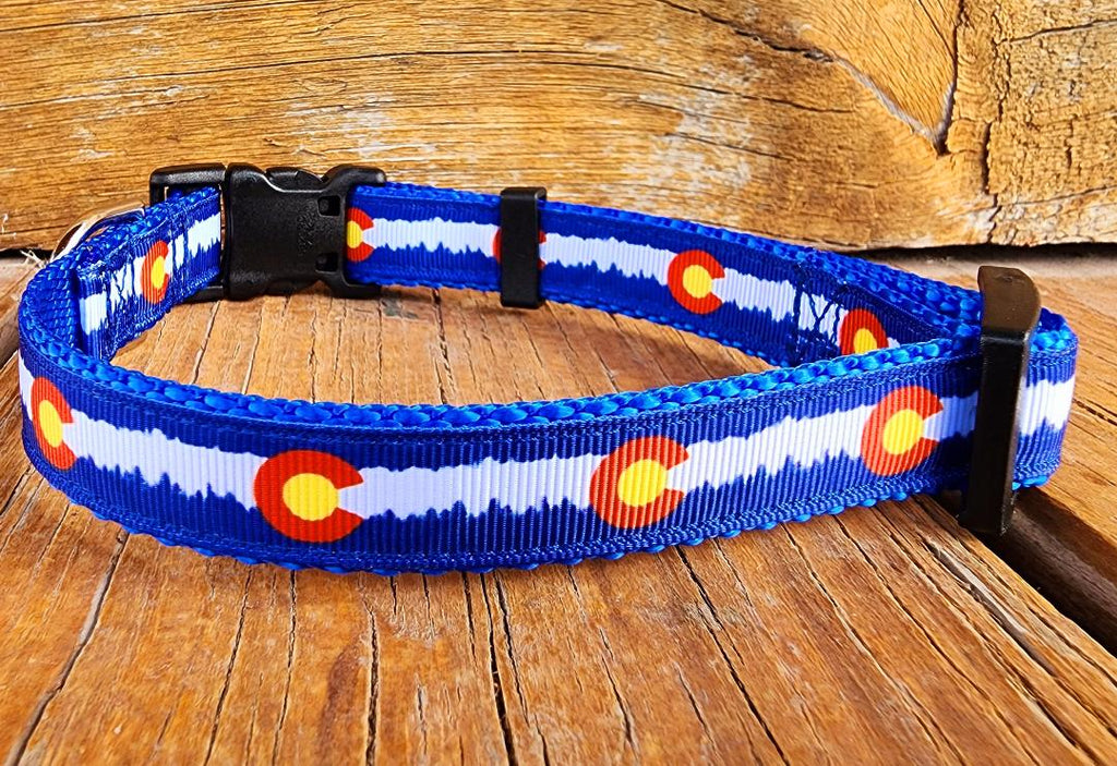 3/4" Blue Colorado Dog Collar, Leash, Martingale, or Harness image 5