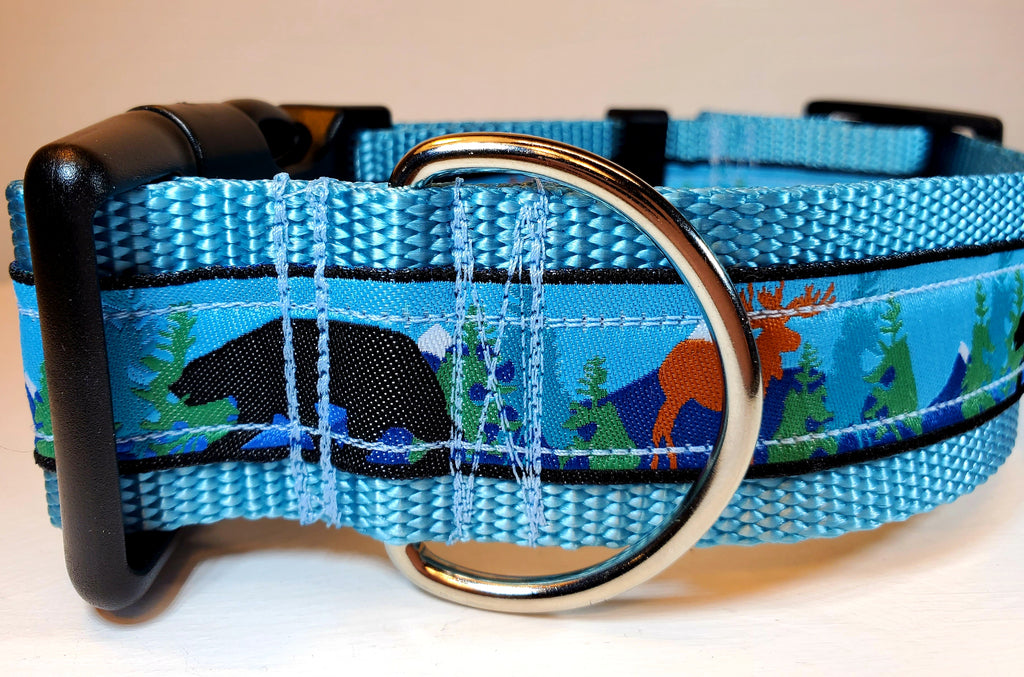 1.5" Bear and Moose Dog Collar image 2