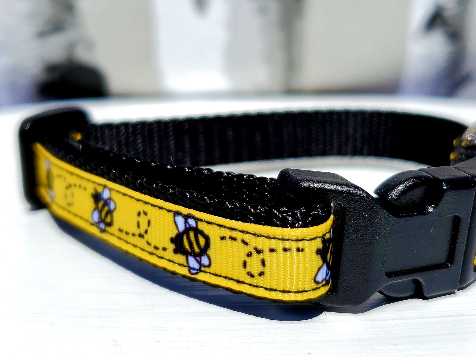 1/2" Bee Dog Collar, Leash, or Harness image 1