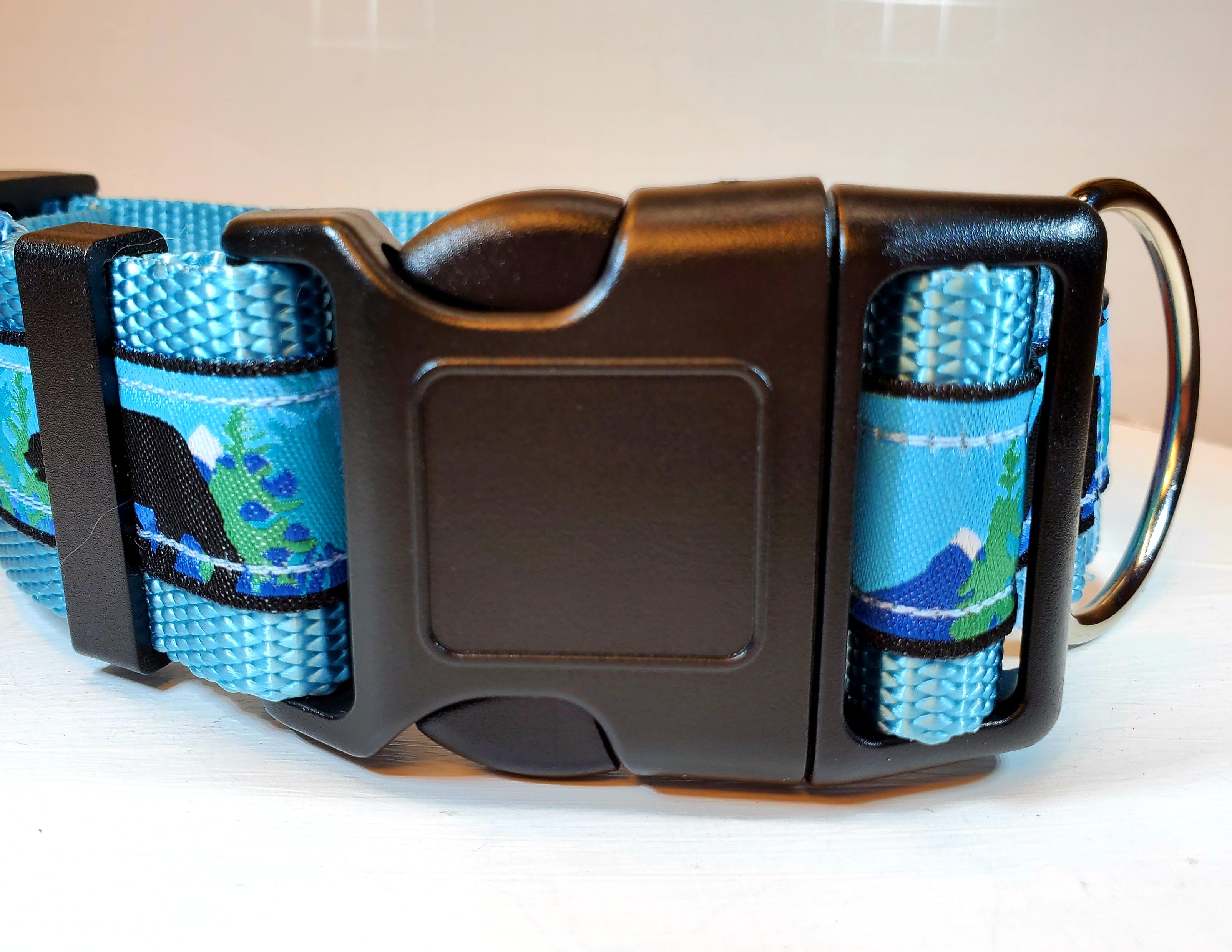1.5" Bear and Moose Dog Collar image 1
