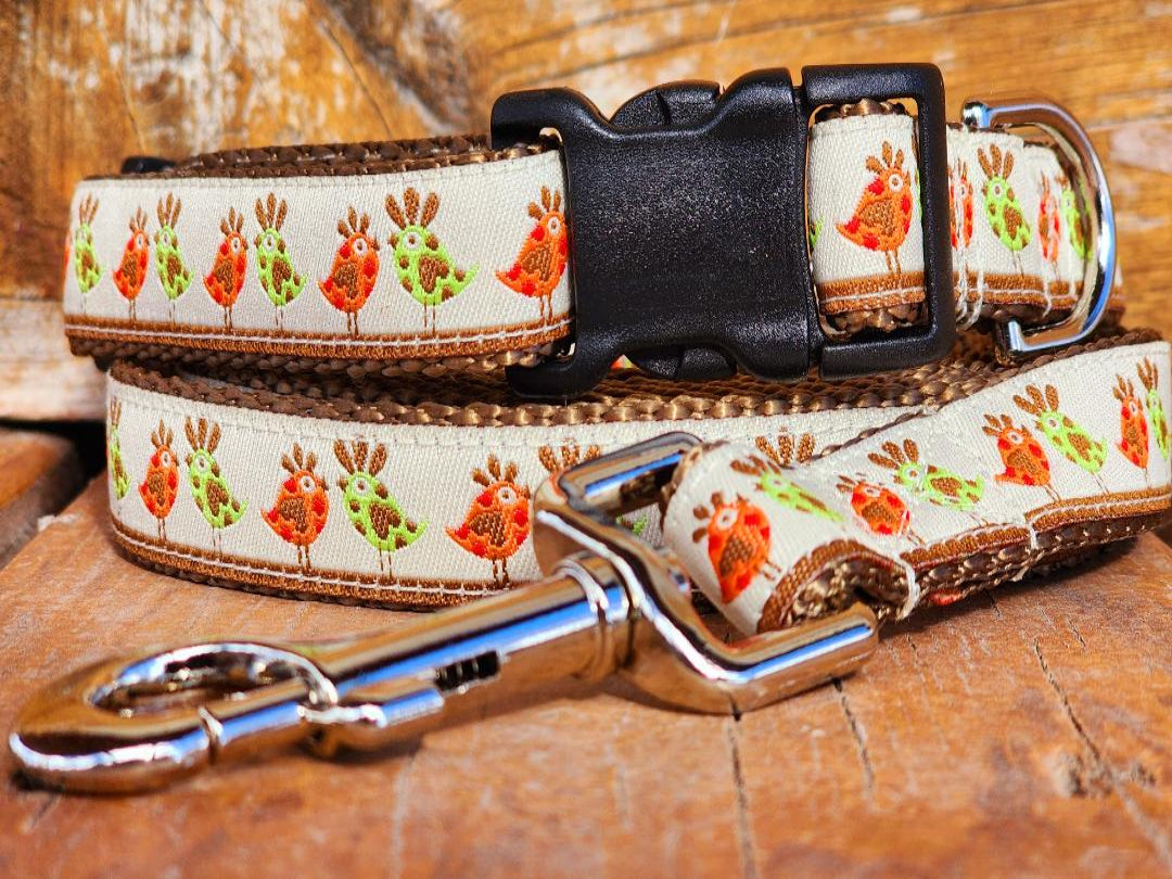 3/4" Bird Spring Dog Collar, Leash, Martingale, or Harness image 0