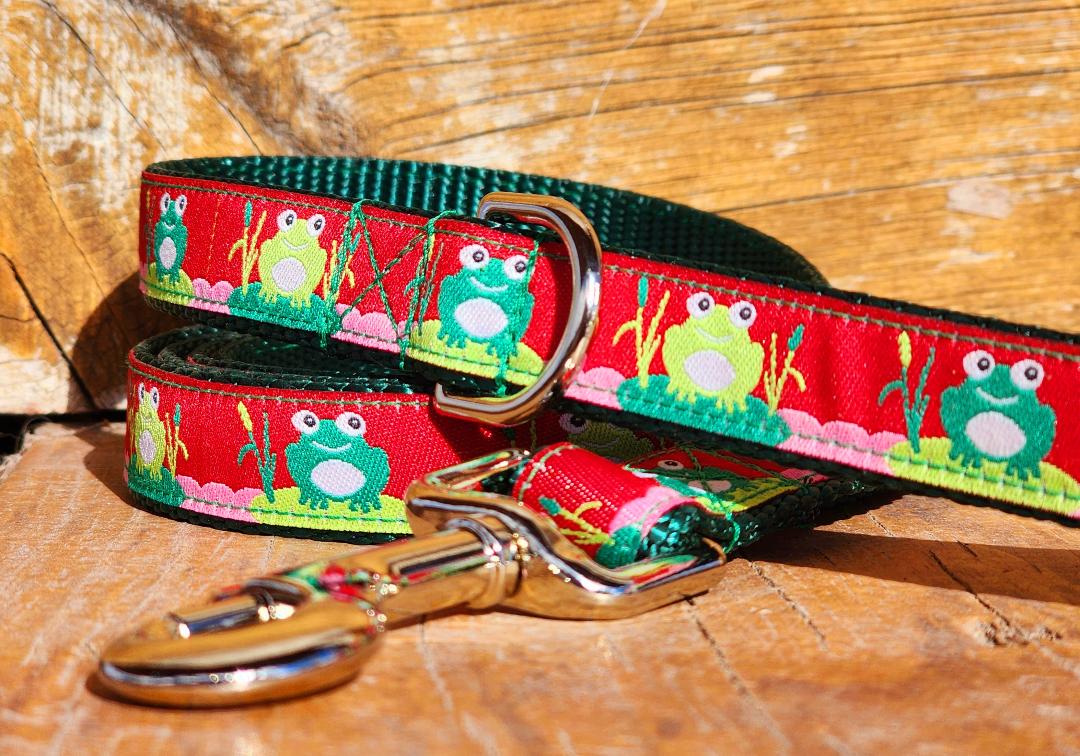 3/4" Frog Spring Dog Collar, Leash, Martingale, or Harness image 3