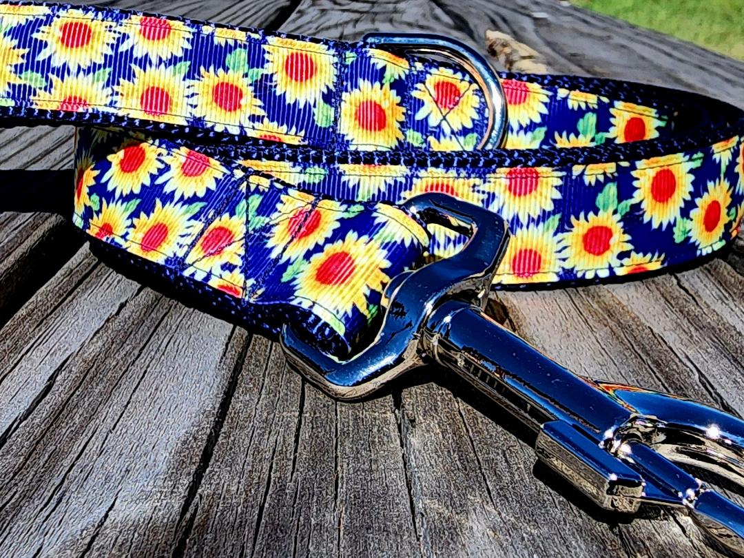 1" Sunflower Dog Collar or Leash image 3