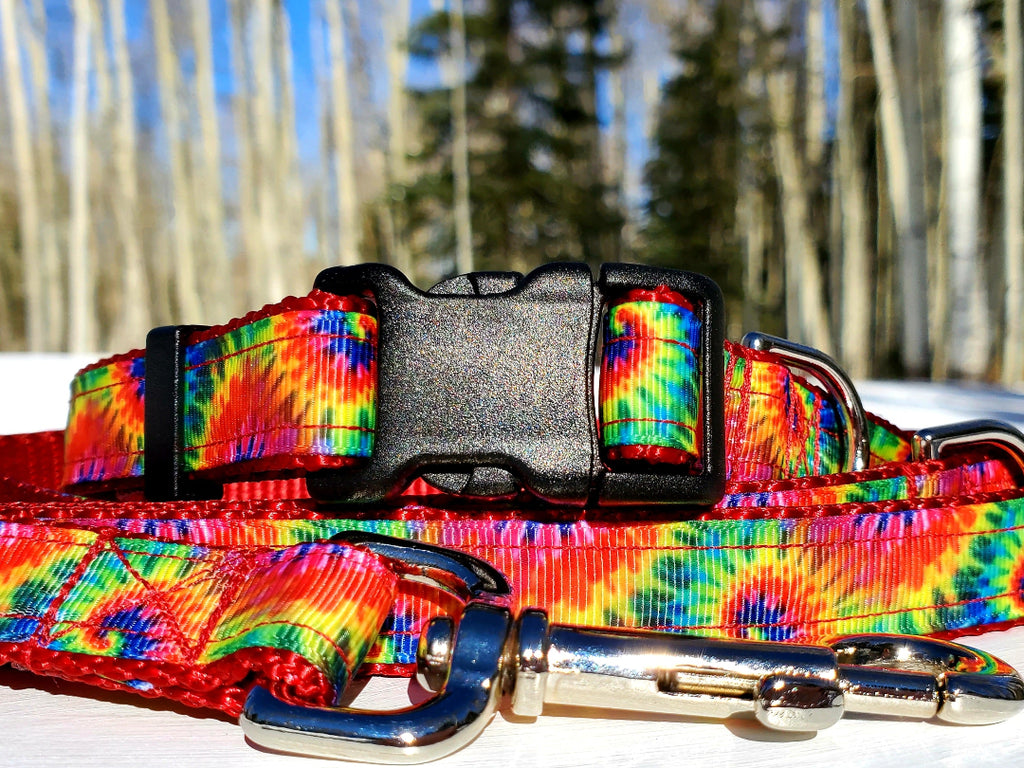 3/4" Tie Dye Dog Collar, Leash, Martingale, Harness image 0