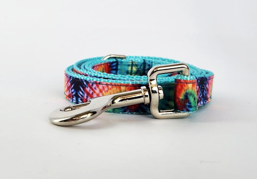 3/4" Tie Dye Dog Collar, Leash, Martingale, or Harness image 2