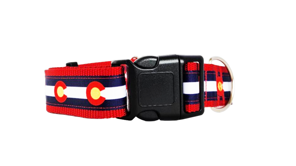 1.5" Red Colorado Dog Collar