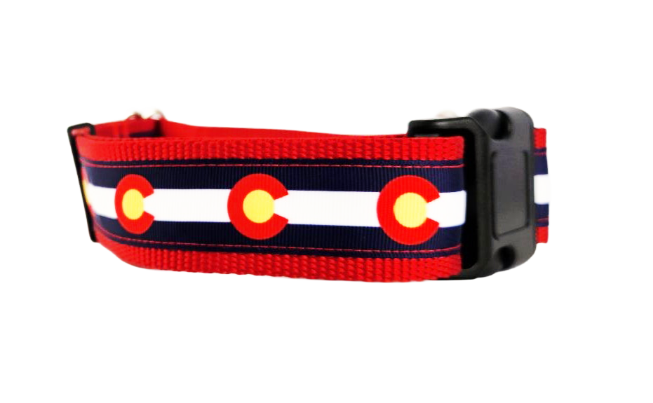 1.5" Red Colorado Dog Collar