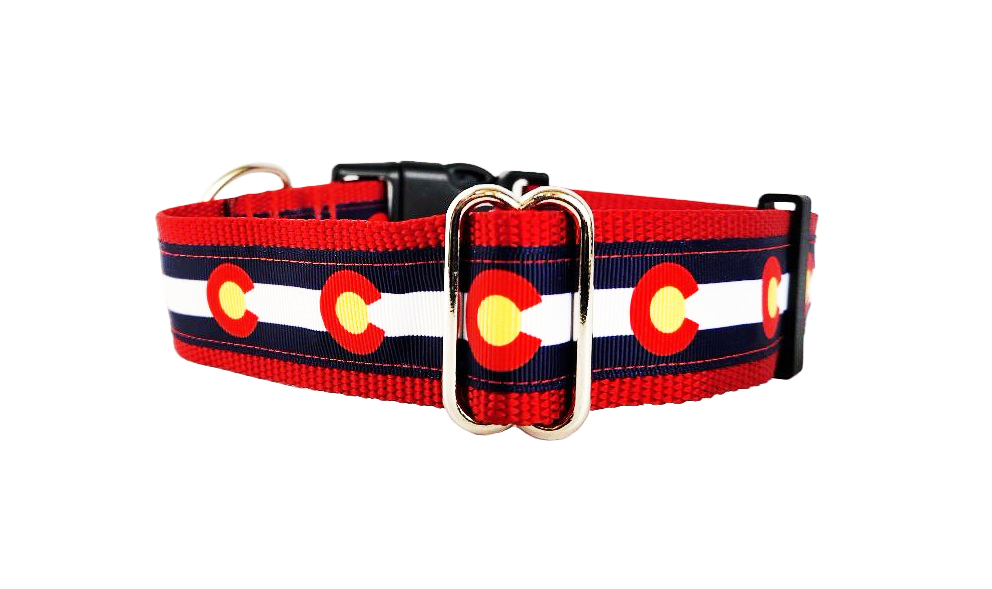 1.5" Red Colorado Dog Collar