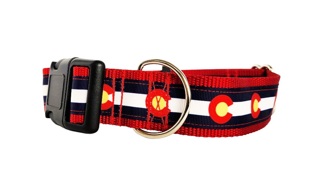 1.5" Red Colorado Dog Collar