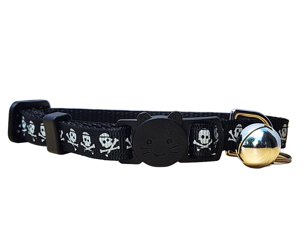 Skull & Crossbones Cat Collar