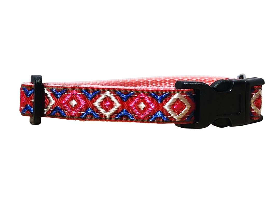 1/2" Pink Southwest Dog Collar or Leash
