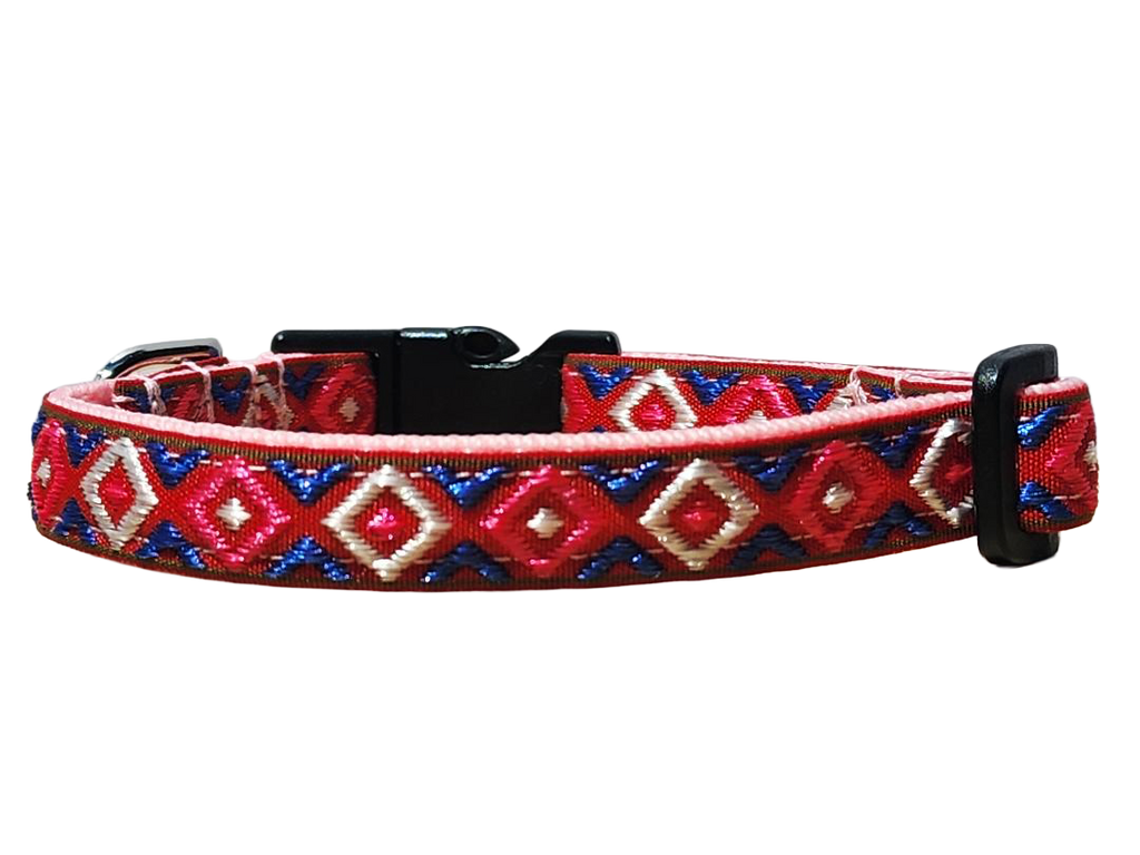 1/2" Pink Southwest Dog Collar or Leash
