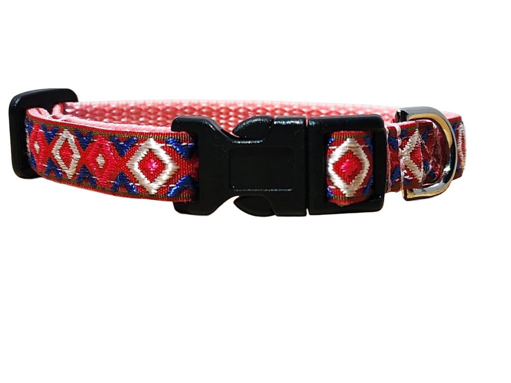 1/2" Pink Southwest Dog Collar or Leash
