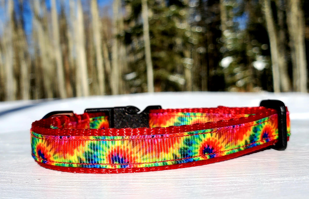 1/2" Tie Dye Dog Collar, Leash, or Harness image 1
