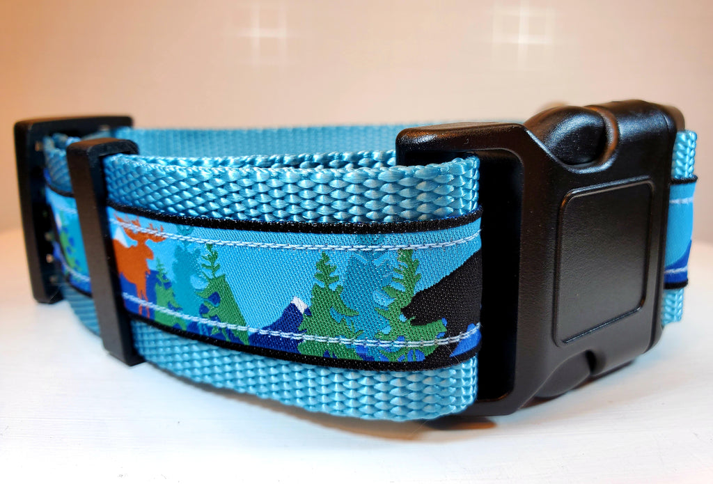 1.5" Bear and Moose Dog Collar image 4
