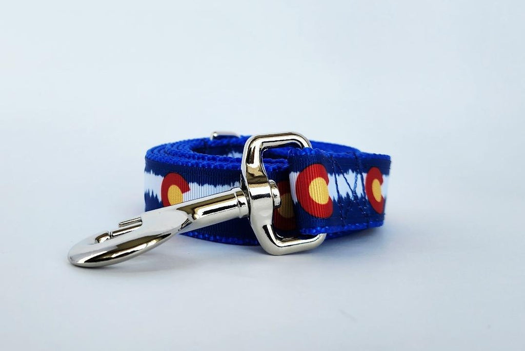 1" Blue Colorado Dog Collar or Leash image 2