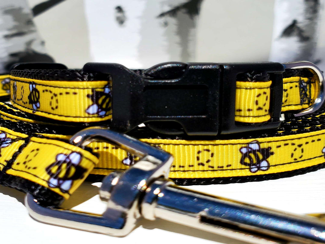1/2" Bee Dog Collar, Leash, or Harness image 0