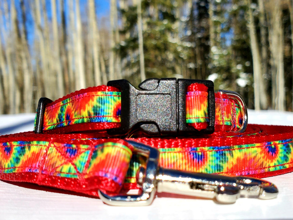 1/2" Tie Dye Dog Collar, Leash, or Harness image 0