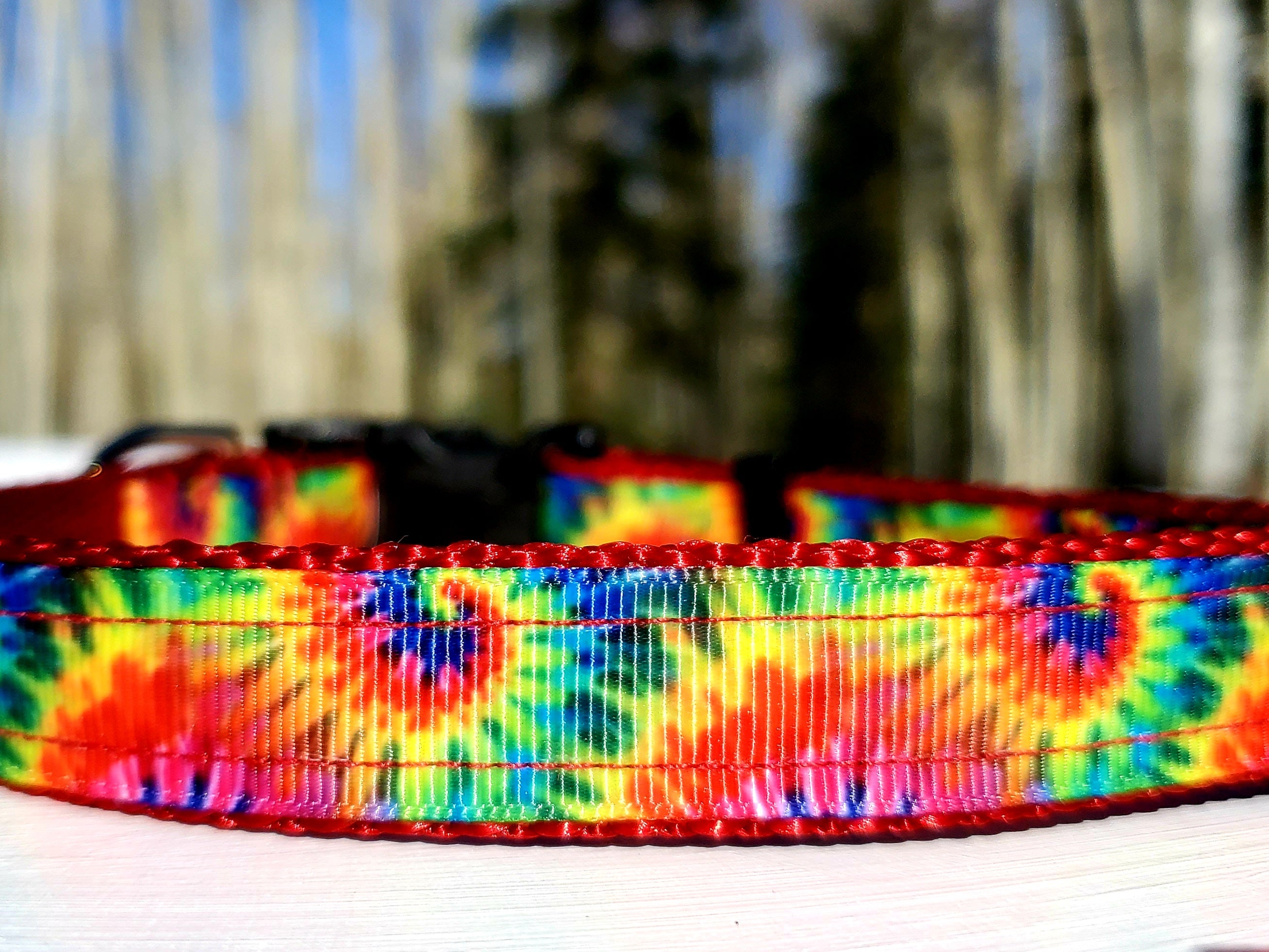 3/4" Tie Dye Dog Collar, Leash, Martingale, Harness image 1