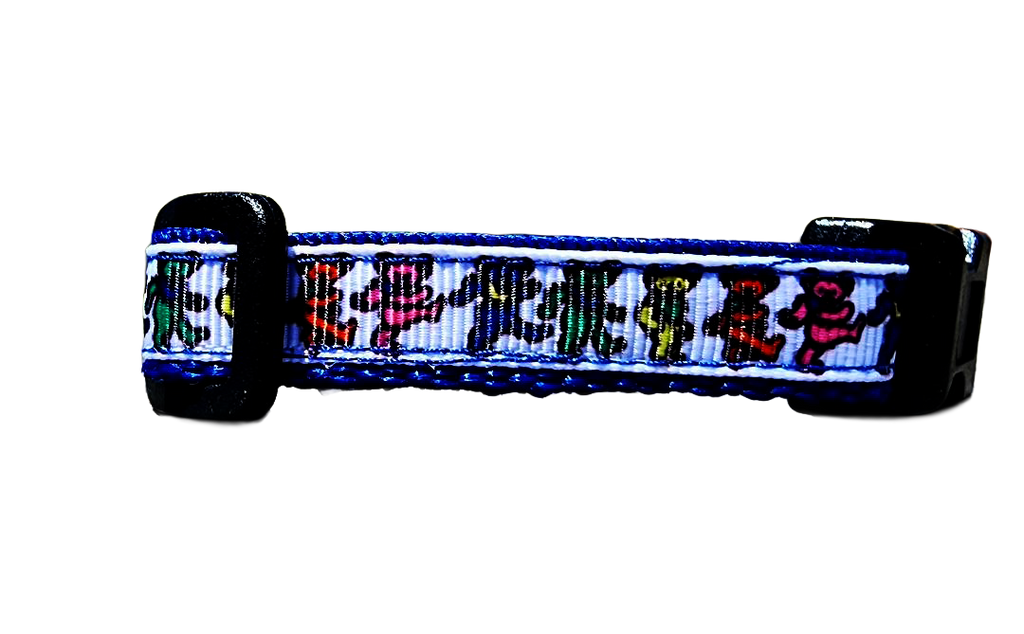 1/2" Blue Dancing Bears Collar or Leash